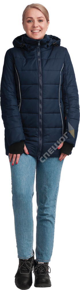 Купить Куртка ФЬЮЖЕН (Кур 668) утепленная женская, т.синий в Москве