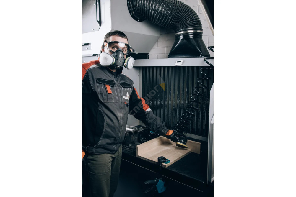 Купить Полумаска фильтрующая с интегрированными очками Air Optics 9500 Jeta Safety в Москве