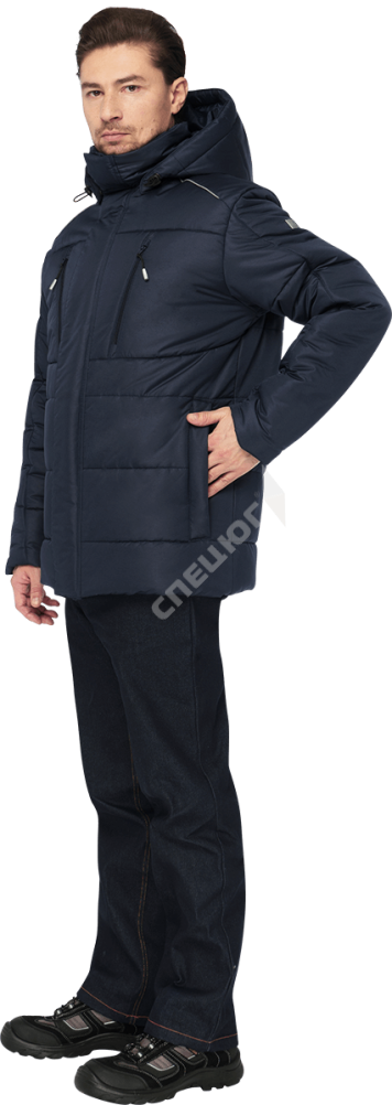 Купить Куртка ФЬЮЖЕН (Кур 411) утепленная мужская, т.синий в Москве