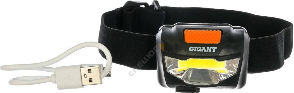 Купить Фонарь налобный аккумуляторный (USB) Gigant HL-02 в Москве