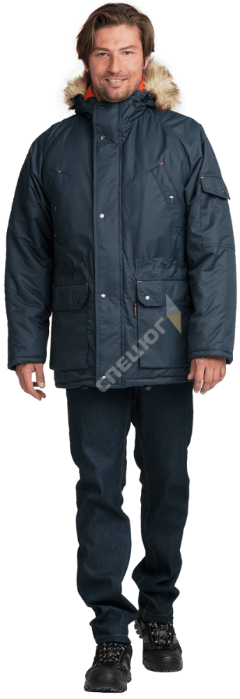 Купить Куртка АЛЯСКА ЛЮКС (Кур 320) зимняя  утепленная , цв.: синий в Москве