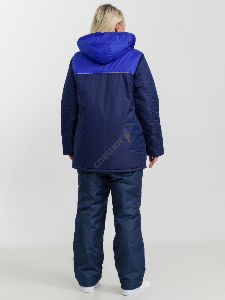 Купить Куртка ВАСИЛИСА женская утепл. (цв.: т.синий/василек) в Москве